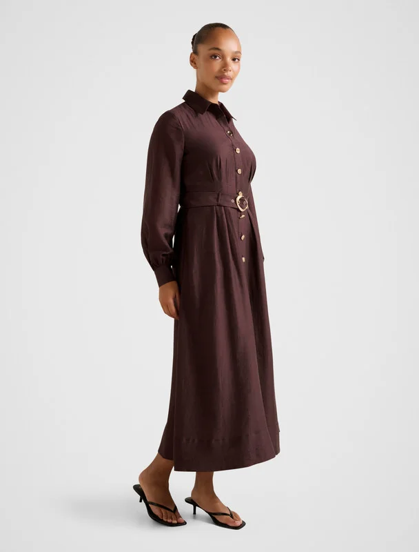 forever new  EVELYN Seam Detail Midi Dress for Women | Best Price UAE